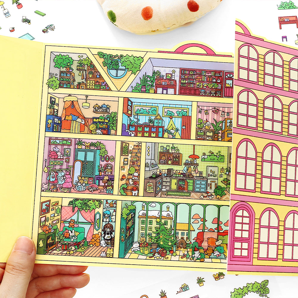 [La Vie En Rose Hotel]Big Size 3D scene stickers for DIY