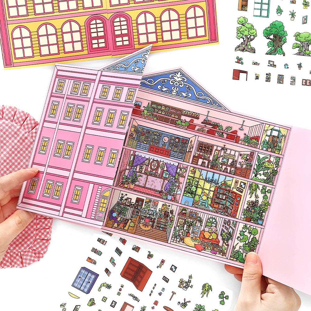 [La Vie En Rose Hotel]Big Size 3D scene stickers for DIY