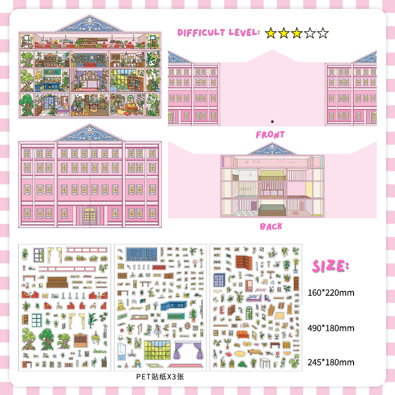 [The Grand Budapest Hotel]3D scene stickers for DIY