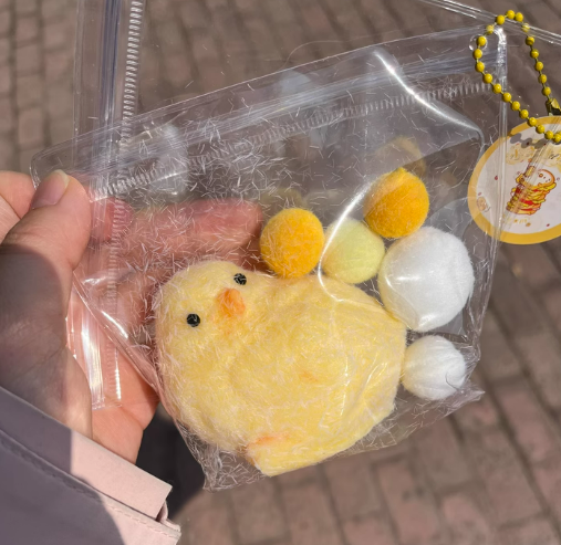 Fluffy Chick Squishy Toy - Kawaii Stress Relief